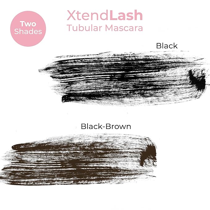 MCoBeauty - Xtendlash Tubing Mascara - Black-Brown - Award Winning Lengthening & Lifting Water-Resistant Smudge-Proof Mascara for Defined Lashes - Richly Pigmented - Smudge Proof, Buildable Formula
