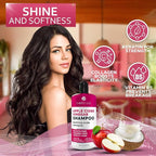 Apple Cider Vinegar Shampoo - Sulfate Paraben and Silicon Free Anti Dandruff Product for Women and Men - Deeply Moisturizing Formula - Dry Scalp Treatment for Oily Hair – Professional Grade Products