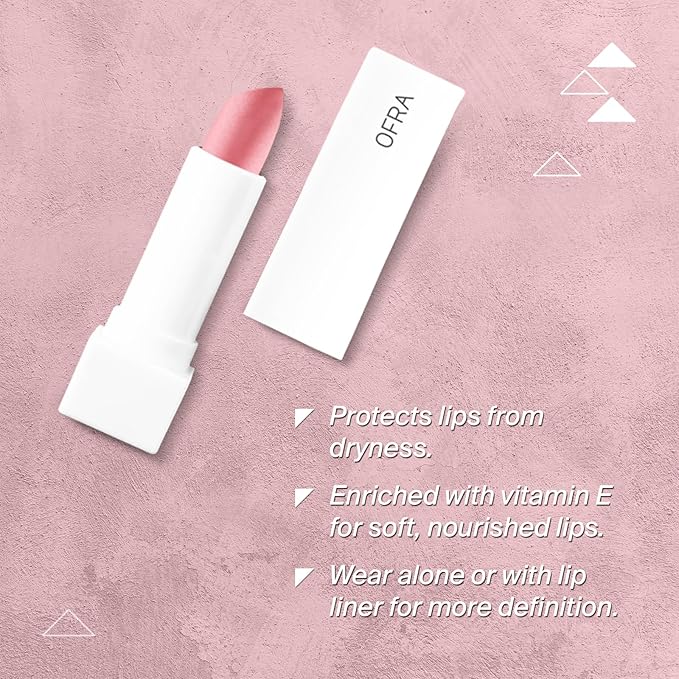 Ofra Frosted Pink | Long Lasting & Extremely Pigmented Lipstick | Moisturizing Formula for Smooth, Hydrated Lips | Bold, Vibrant Color with All-Day Wear | 4.5g 0.16oz