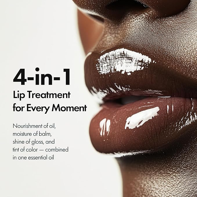 Blanc Essential Lip Oil - 50HR Moisturizing & Hydrating Korean Lip Gloss Makeup with 6 Botanical Extracts - Lightweight, Non-Sticky Clear Essence Overnight Repair 0.15 fl oz (#01 Pure Lychee)