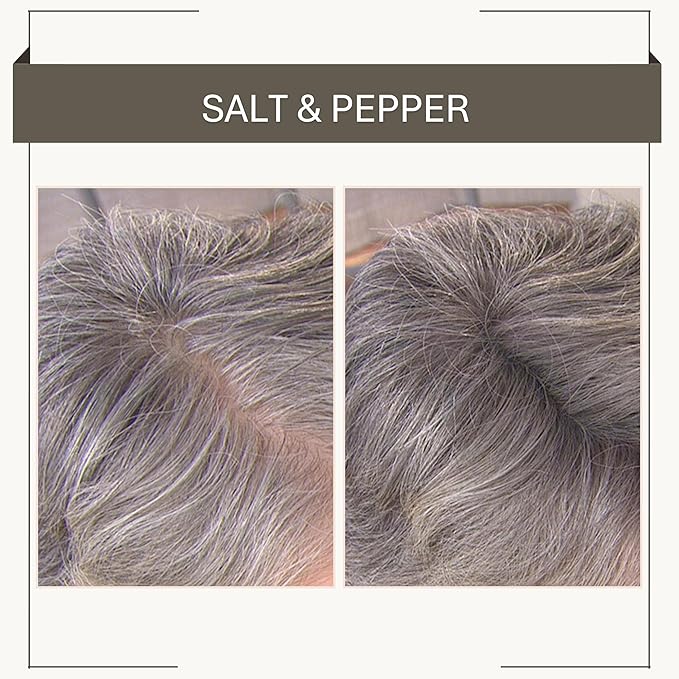 Joan Rivers Great Hair Day Root Touch Up Powder – Fill-in Powder for Thicker, Fuller Looking Hair (Salt Pepper)