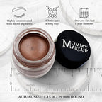 Mommy Makeup Waterproof Stay Put Gel Eyeliner Pot with Micropigments - Smudge-Proof, Long Lasting, Highly Pigmented Cream Eye Liner, 0.14 oz (Chocolate Sizzle)