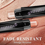 Red Eyeshadow Stick Makeup Set 10PCS, Neutral Shimmer And Matte Cream Eye Shadow Palette, Metallic Bronze Smoky Eyeliner Brightener Crayon Pencil Kit, Ideal Gift for Women -Cashmere Blush