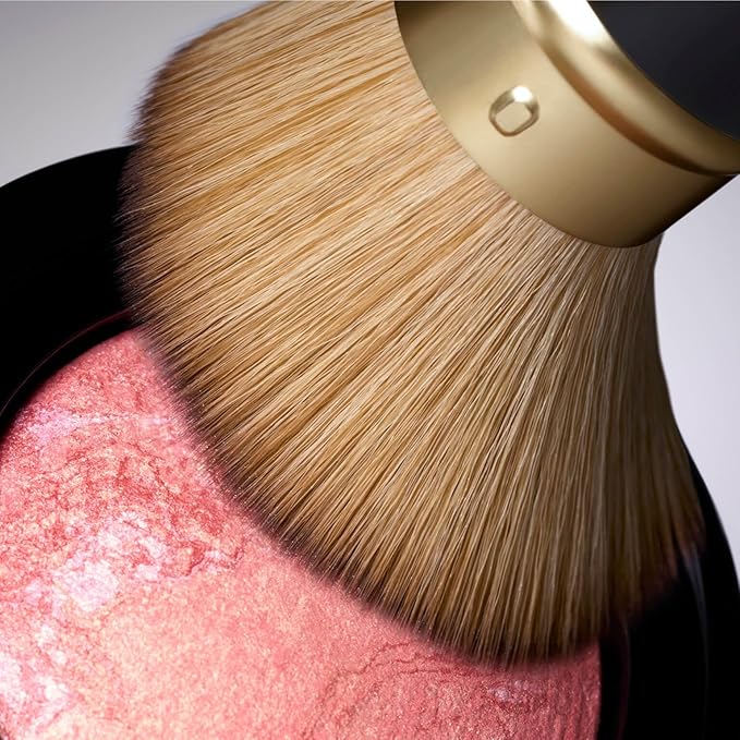 LAURA GELLER NEW YORK Retractable Black Kabuki Brush for Liquid, Cream and Powder Face Makeup With Aluminum Handle
