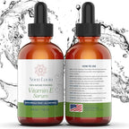 Nova Lucia Organic Vitamin E Oil – Pure Vitamin E for Skin, Face & Hair | Scar & Stretch Mark Treatment, Natural Moisturizer for Soft, Smooth, Hydrated Skin – 4 oz