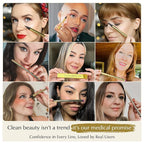 Liquid Eyeliner - Hypoallergenic Eyeliner with Fine Brush Tip, Long-Lasting Waterproof Eye Liner - Cruelty-Free, Vegan, Hypoallergenic, Gluten-Free, Smooth Liquid Eye Liner, Shimmer Gold Brown 2mL