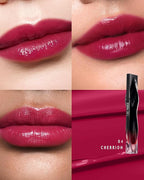 STELLAR DUST LIP STAIN- Waterproof and Transferproof Lip Tint For Women, Glossy Finish Lip Gloss, Lightweight High Coverage, Long Lasting, Stocking Stuffers For Teen Girls (04 CHERRION)