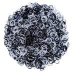 3200 Pcs Elastic Rubber Bands Small Hair Ties Hair Rubber Mini Hair Bands Hair Elastics Tiny Soft Holder Ponytails for Girls (Clear and Black)