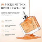 1% Retinol Face Oil with Firming, Smoothing & Glowing– Retinol Serum for Face, Lightweight Squalane Facial Oil for Fine Lines, Texture & Anti-Aging, Gentle for All Skin 1.01 fl oz
