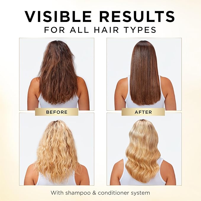 Pantene Shampoo & Conditioner Set, Smooth and Sleek - Frizz Control with Antioxidants, Nourishing for All Hair Types - Curly, Dry, Color-Treated, 52.8 Oz Total + Miracle Rescue Shot (0.5 Oz)