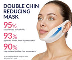 Stylia V Line Lifting Collagen Mask - Lift, Firm & Contour Jawline - Double Chin Reducer Strap with Hyaluronic Acid & Aloe - Neck Tightening and Lifting Mask - Jawline Shaper Face Lift Tape (5PC)