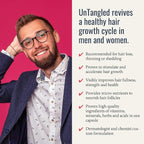 Foundation Skincare UnTangled Hair Vitamins (60-day supply) - Collagen & Biotin Supplement for Women & Men, Visibly Thicker, Faster Hair Growth