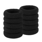 10 Pcs No Damage Hair Ties Thick Hair Elastic Rubber Bands Hair Accessories Scrunchies Seamless for Women