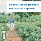 Waxhead Kids Sunscreen SPF 32, Zinc Oxide Mineral Sunblock for Face & Body, Baby & Toddler Safe, Pediatrician Recommended, Reef Safe, Non-Greasy, Tear-Free, Biodegradable, EWG 1 Rated (4oz)