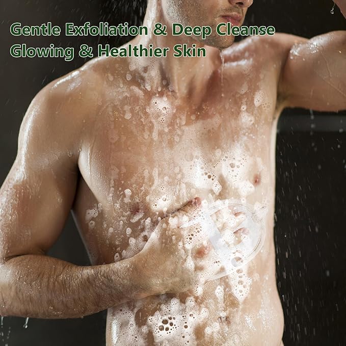 3 Pack Natural Loofah Exfoliating Body Scrubber, Exfoliating Loofah Sponges, Face Exfoliator Scrubber, Facial Loofah for Men and Women