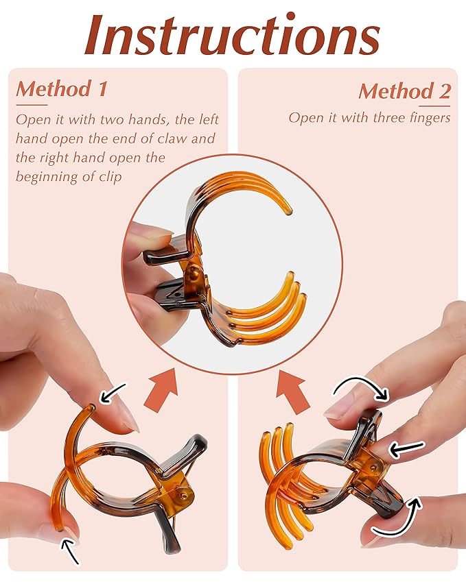 Medium Hair Clips, 18 Pcs 1.38 Inch Hair Claw Clips, No-Slip Jaw Clips for Women and Girls