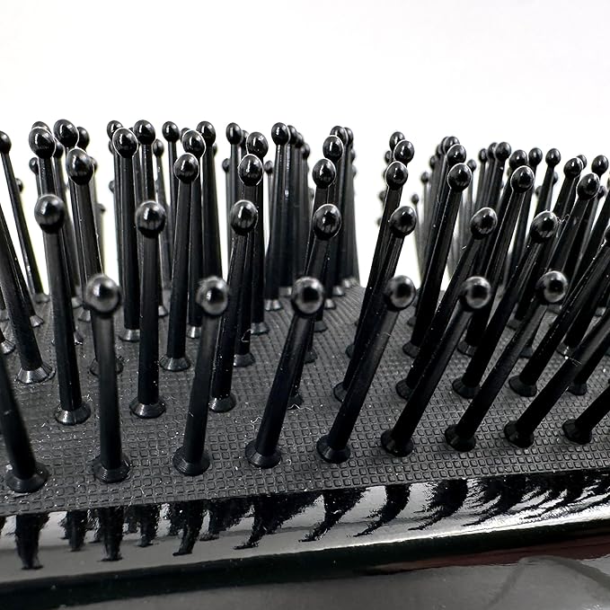 Phillips Brush Luxe Square Paddle Hair Brush, Sleek Black Color with Gold Accents – 9.25 inch Detangler Paddle Brush from the Luxe Series by Phillips Brush