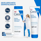 CeraVe Gentle Hydrating Shampoo, With Ceramides, Niacinamide & Hyaluronic Acid For Soft, Healthy Looking Hair & Scalp, Sulfate Free & Color Safe Shampoo, For All Hair Types, 12 Oz