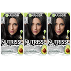 Garnier Hair Color Nutrisse Ultra Coverage Nourishing Creme, 200 Deep Soft Black (Black Sesame) Permanent Hair Dye, 3 Count (Packaging May Vary)