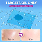 KINESHINE 100P High-Performance Oil Absorbing Sheets for Face - Makeup Friendly Blotting Papers for Oily Skin - Oil Blotting Sheets for Face, Portable Oil Wipes