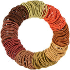 Expressions 216-Piece Elastics Value Pack: 4mm Earth Tones/Neutral Colors Hair Ties, No Metal Ponytail Holders for All Hair Types Including Thick and Curly