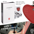 3 Swords Germany - Brand Quality 5 Piece Manicure Pedicure kit Set for Kids - Children - Toddlers with Special Scissors (Round tip) Fashion Leather case in Gift Box, Made by 3 Swords (03751)