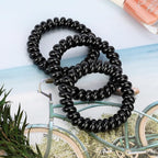 JessLab Spiral Hair Ties for Women, 10-Pack Traceless No-Damage Ponytail Holders, Coils Hair Bands for Girls, Assorted Colors