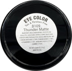 Thunder Matte Dark Grey Blue Gray Pressed Powder Single Vegan Eyeshadow; Talc, Paraben & Cruelty Free