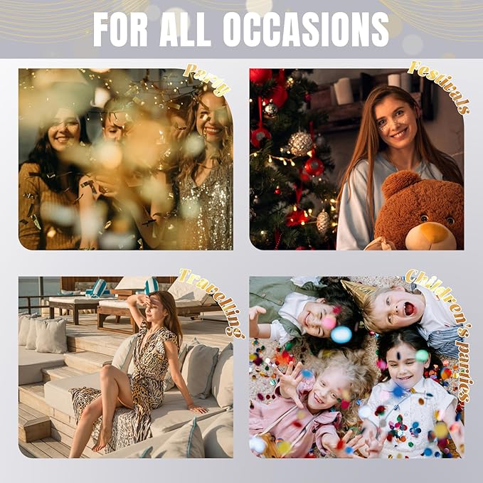 Glitter Freckles - 6PCS Fake Freckles, Gold Makeup Patches, Waterproof Glitter Freckles Face Tattoo, Cute Face Glitter, Shiny Face Jewels for Women, Party Makeup Accessory Face Glitter for Kids