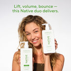 Native Shampoo and Conditioner Contain Naturally Derived Ingredients | All Hair Type Color & Treated From Fine to Dry Damaged, Sulfate & Dye Free - Cucumber & Mint, 16.5 fl oz each (2 pack)