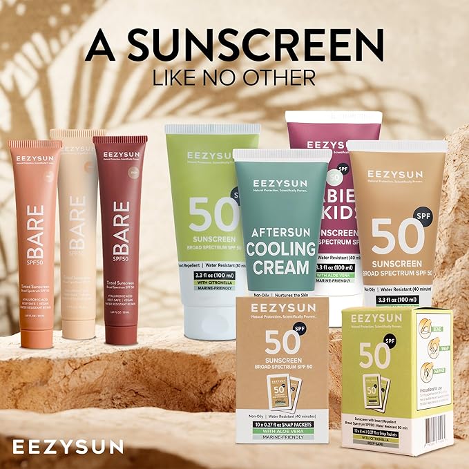 Mineral SPF 50 Sunscreen | Infused with Aloe Vera | Vegan and Cruelty-Free | Hawaii 104 Reef Act Compliant | Broad Spectrum with UVA/UVB Protection | Natural & Non-Oily | 3.3 FL OZ