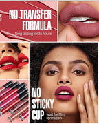 Red Lipstick Long Lasting Lipsticks for Women Smudgeproof Transferproof Cruelty Free Lip Makeup, 910 Dead Rose