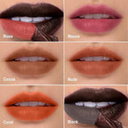 OETUIOW Lip Stain Peel Off, Lip Liner Moisturizing Long-Lasting & Waterproof, Transfer Proof & Plumping, Non-Stick Cup, Black Color