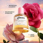 Gisou Honey Infused Hair Perfume, A Delicate Hair Fragrance with Sweet Notes of Honey, Nourishing and Hydrating Hair Shine Spray (1.7 fl oz) (Wild Rose)