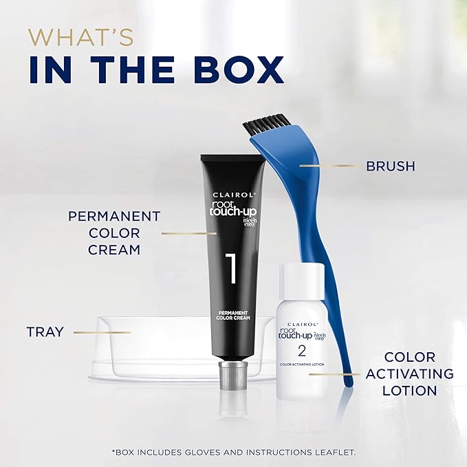 Clairol Root Touch-Up by Nice'n Easy Permanent Hair Dye, 5A Medium Ash Brown Hair Color, Pack of 4