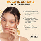 Azure Vitamin C Skincare Bundle: Dermatologist-tested Face Moisturizer, Under Eye Pads, Collagen Masks & Serum. Hydrates, firms, and reduces dark spots for glowing, youthful skin. Made in Korea