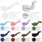 MEEDEE Rainbow Elastic Hair Ties, 100 Pack No-Crease Soft Ribbon Hair Accessories for Women, Knotted Ouchless Ponytail Holders, Yoga & Workout Styling, Versatile as Elastic Bracelets