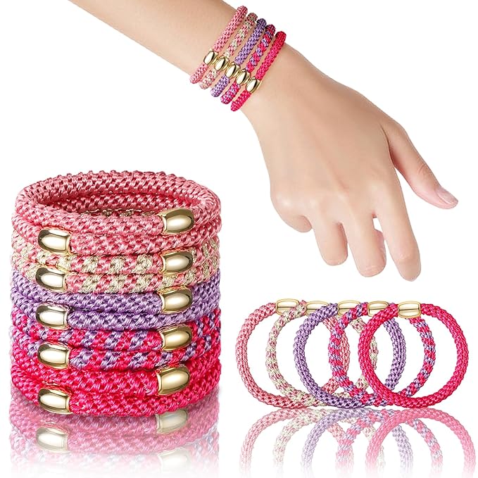 Hair Ties No Damage - 10PCS Ponytail Holders - Elastic Hair Ties for Thick Hair - Braided Hair Bands for Women Girls's Hair - Beautiful Girlfriends
