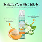Cucumber Melon Fine Fragrance Body, Womens Perfume Fragrance Body Mist & Sprays, Women's Refreshing Scented Gifts & Presents 8 oz Fine Mist Spray Bottle