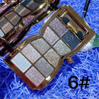 Glitter Eyeshadow Palette, 10 Colors Sparkle Shimmer & Matte Eye Shadow Highly Pigmented Waterproof Long Lasting Makeup Set (Color 6)