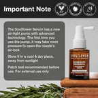 Soulflower Rosemary Redensyl Hair Growth Serum | 3% Redensyl, 4% Anagain, Melanogray, Caffeine, Biotin, Keratin, Tea Tree, Chia Seeds, Rice Water | Men, Women | 30 ml