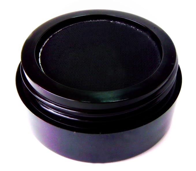 Black Matte Cake Eyeliner & Pressed Eyeshadow, Water Activated Powder; Gluten & Cruelty Free