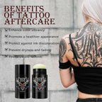 2pack Tattoo Aftercare Butter Balm, 2.6 oz, Old & New Tattoo Moisturizer Healing Brightener for Color Enhance, Natural Tattoo Cream
