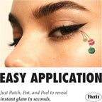 Fazit Makeup Patches - Ornament Eye Rays - Glow Up Make-Up Patches - Cute Glitter Makeup Accessories for Women - Cosmetic Glitter for Face