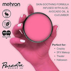 Mehron Makeup Paradise Makeup AQ Pro Size | Stage & Screen Performance, Face & Body Painting, Beauty, Cosplay, and Halloween | Water Activated Face Paint, Body Paint 1.4 oz (40 g) - Light Pink