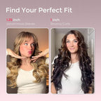 Upgraded Automatic Rotating Curling Iron - TYMO CurlPro Plus Long Barrel Curling Wand for Long Hair, Ceramic Hair Curler for Women, Anti-Scald, 600M Ionic, Dual Voltage, Gold Blush, 1 1/4 Inch