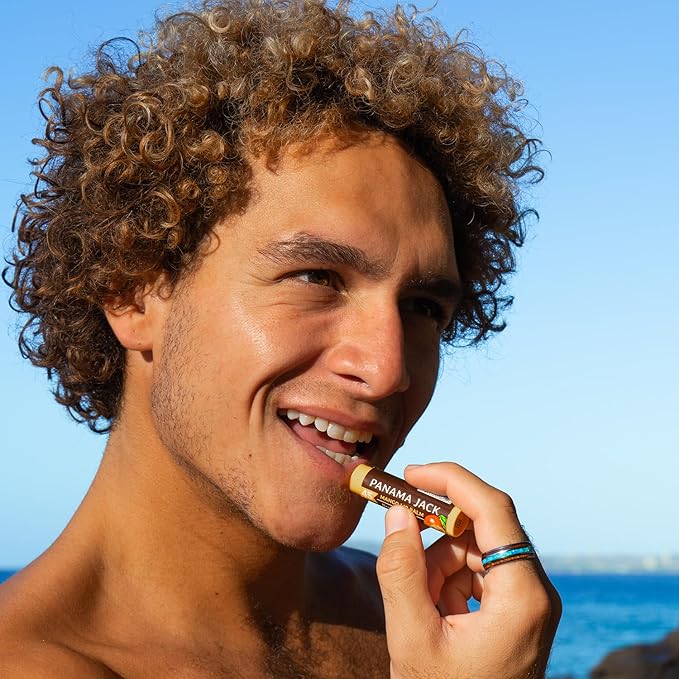 Panama Jack Sunscreen Lip Balm - SPF 45, Broad Spectrum UVA-UVB Sunscreen Protection, Prevents & Soothes Dry, Chapped Lips, Mango, 12-pack