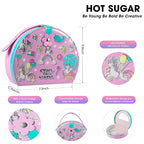 Hot Sugar Kids Makeup Kit, Girls Makeup Kit Age 4-6 7-8 10-12, Unicorn Gift for Girls Birthday Christmas (Pink)