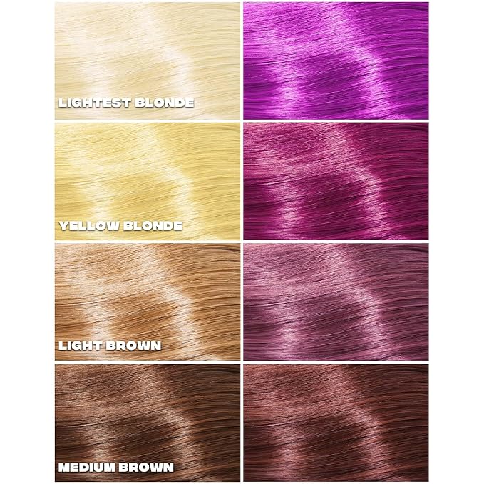 Good Dye Young Semi-Permanent Hair Color (Front Row Purple) - UV Protective Temporary Tint, Lasts 15-24+ Washes - Conditioning, PPD-Free & Vegan Hair Coloring