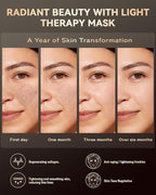 FOLOKE LED Light Therapy Mask Skin Care Mask, LED Red Light Therapy 630nm & 850nm Wavelength for Home Use, Body Beauty Machine for Care at Home